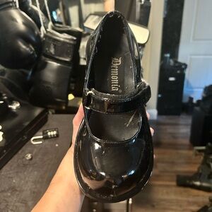 Demonia Glossy Mary Jane Platforms